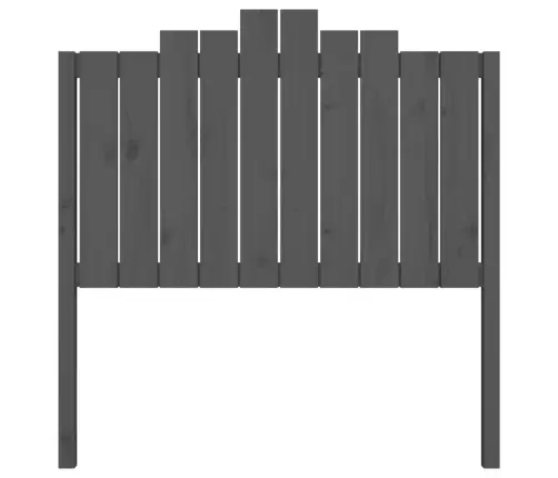 Lovos Galvūgalis, Pilkas, 106X4X110cm Pušies Medienos Masyvas