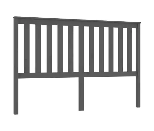 Gultas Galvgalis, Pelēks, 166X6X101 Cm, Priedes Masīvkoks Vidaxl