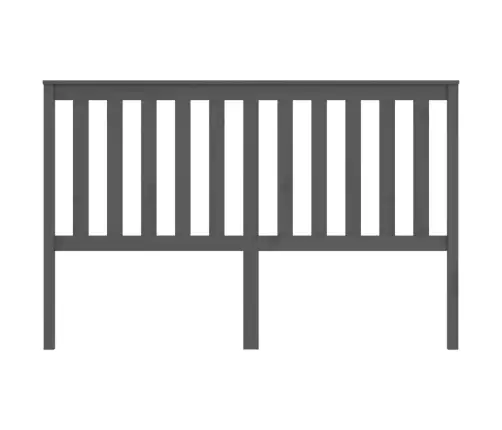 Gultas Galvgalis, Pelēks, 166X6X101 Cm, Priedes Masīvkoks Vidaxl