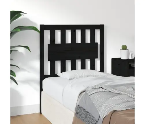 Voodipeats, Must, 80,5 X 4 X 100 cm Männipuit