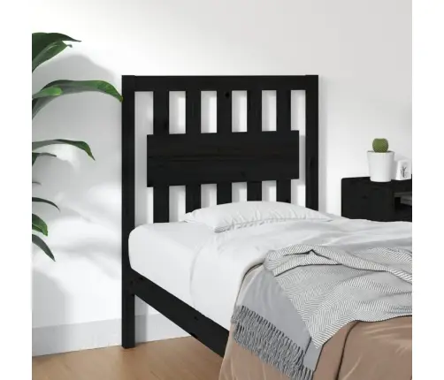 Voodipeats, Must, 80,5 X 4 X 100 cm Männipuit