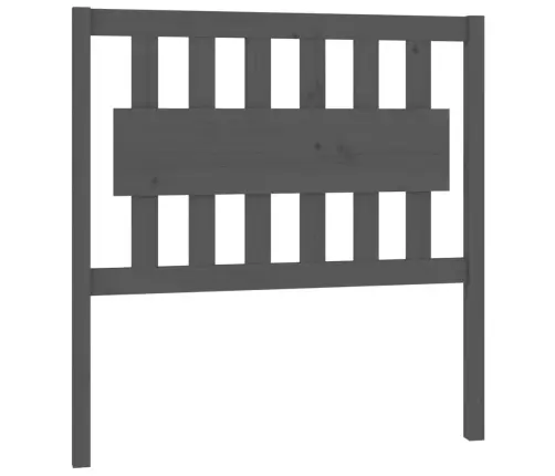 Lovos Galvūgalis, Pilkas, 95,5X4X100cm Pušies Medienos Masyvas