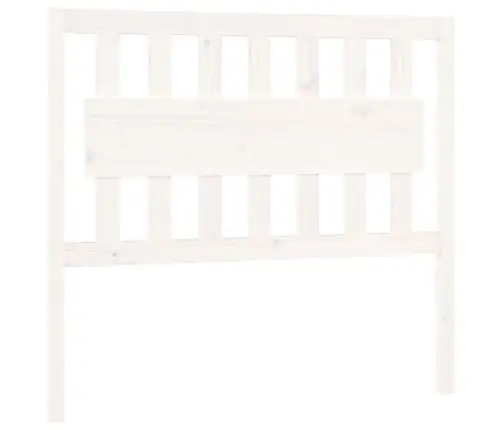 Gultas Galvgalis, Balts, 105,5X4X100 Cm, Priedes Masīvkoks Vidaxl