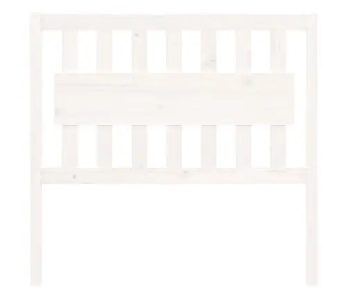 Gultas Galvgalis, Balts, 105,5X4X100 Cm, Priedes Masīvkoks Vidaxl