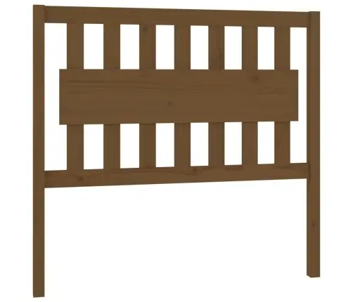 Gultas Galvgalis, Medus Brūns, 105,5X4X100Cm, Priedes Masīvkoks Vidaxl