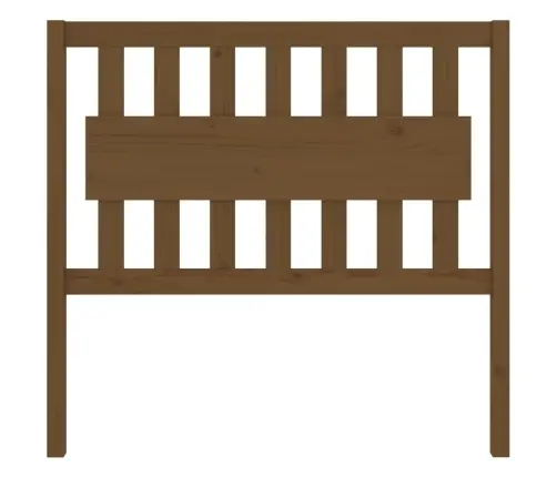 Gultas Galvgalis, Medus Brūns, 105,5X4X100Cm, Priedes Masīvkoks Vidaxl