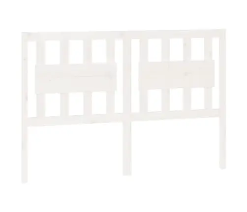 Gultas Galvgalis, Balts, 125,5X4X100 Cm, Priedes Masīvkoks Vidaxl