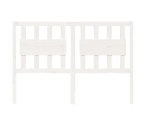 Gultas Galvgalis, Balts, 125,5X4X100 Cm, Priedes Masīvkoks Vidaxl
