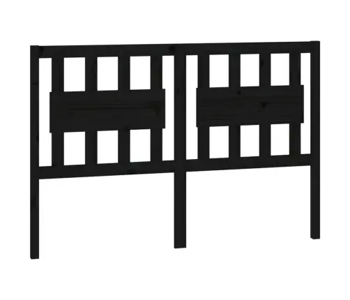 Gultas Galvgalis, Melns, 125,5X4X100 Cm, Priedes Masīvkoks Vidaxl Gultas Galvgalis, Melns, 125,5X4X100 Cm, Priedes Masīvkoks Vidaxl