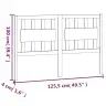 Gultas Galvgalis, Melns, 125,5X4X100 Cm, Priedes Masīvkoks Vidaxl Gultas Galvgalis, Melns, 125,5X4X100 Cm, Priedes Masīvkoks Vidaxl