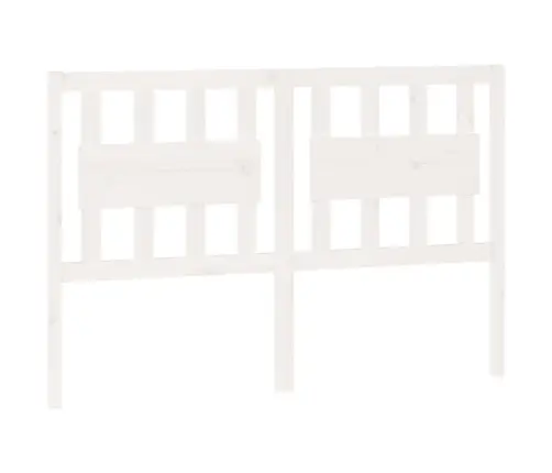 Voodipeats, Valge, 140,5 X 4 X 100 cm Männipuit
