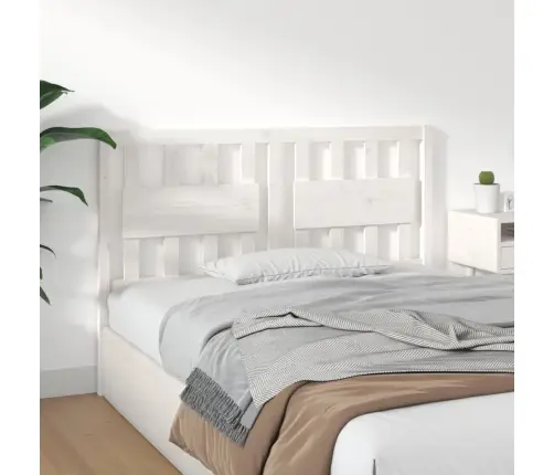 Gultas Galvgalis, Balts, 145,5X4X100 Cm, Priedes Masīvkoks Vidaxl