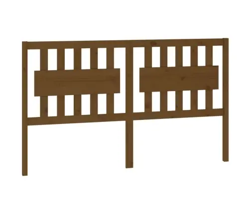 Gultas Galvgalis, Brūns, 155,5X4X100 Cm, Priedes Masīvkoks Vidaxl
