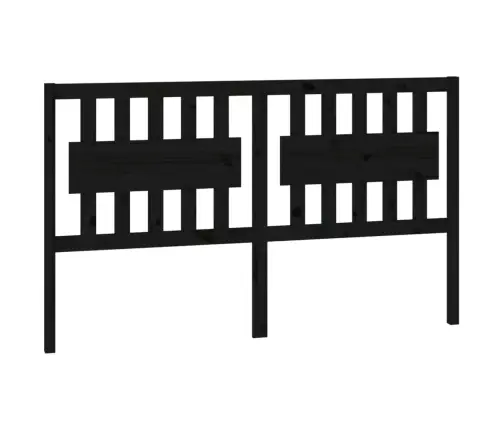 Lovos Galvūgalis, Juodas, 155,5X4X100cm Pušies Masyvas