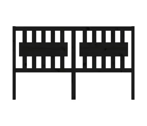 Lovos Galvūgalis, Juodas, 155,5X4X100cm Pušies Masyvas