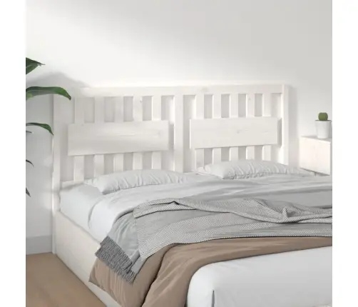 Voodipeats, Valge, 165,5 X 4 X 100 cm Männipuit