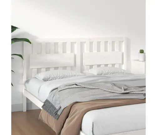 Voodipeats, Valge, 165,5 X 4 X 100 cm Männipuit