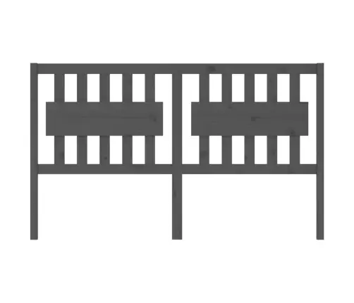 Gultas Galvgalis, Pelēks, 165,5X4X100 Cm, Priedes Masīvkoks Vidaxl