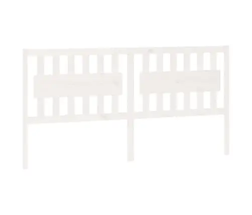 Lovos Galvūgalis, Baltas, 185,5X4X100cm Pušies Masyvas