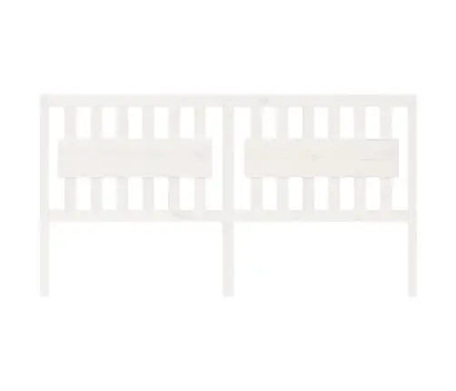 Lovos Galvūgalis, Baltas, 185,5X4X100cm Pušies Masyvas