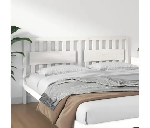 Lovos Galvūgalis, Baltas, 185,5X4X100cm Pušies Masyvas