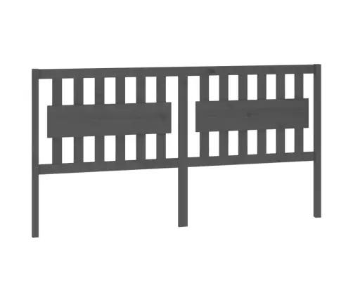 Lovos Galvūgalis, Pilkas, 185,5X4X100cm Pušies Masyvas