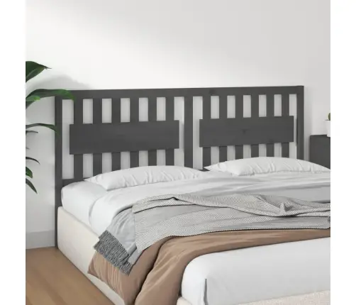 Lovos Galvūgalis, Pilkas, 185,5X4X100cm Pušies Masyvas