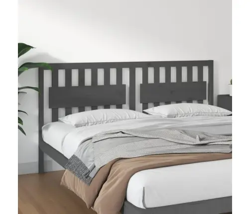 Lovos Galvūgalis, Pilkas, 185,5X4X100cm Pušies Masyvas