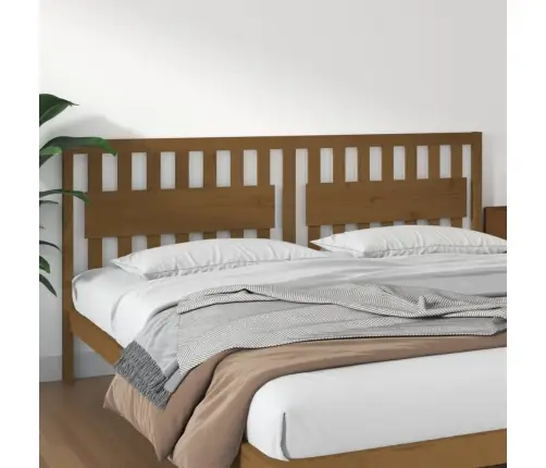 Gultas Galvgalis, Medus Brūns, 205,5X4X100Cm, Priedes Masīvkoks Vidaxl