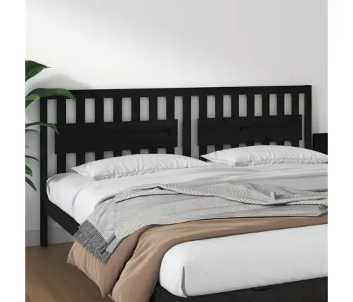 Gultas Galvgalis, Melns, 205,5X4X100 Cm, Priedes Masīvkoks Vidaxl