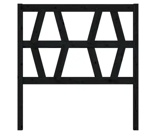 Gultas Galvgalis, Melns, 81X4X100 Cm, Priedes Masīvkoks Vidaxl