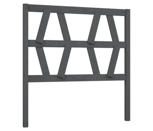 Gultas Galvgalis, Pelēks, 96X4X100 Cm, Priedes Masīvkoks Vidaxl