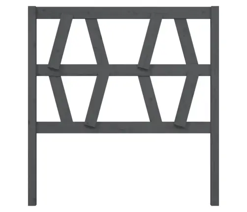 Gultas Galvgalis, Pelēks, 96X4X100 Cm, Priedes Masīvkoks Vidaxl