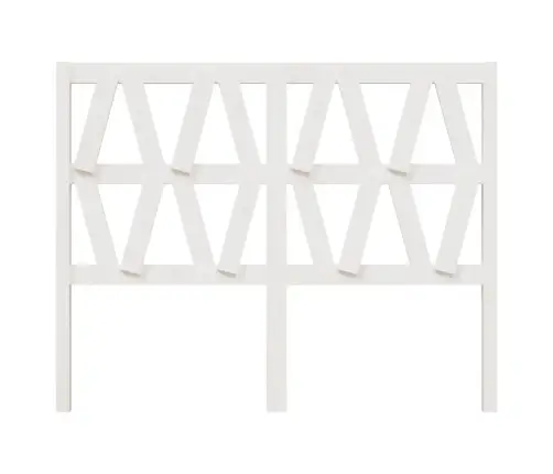 Gultas Galvgalis, Balts, 156X4X100 Cm, Priedes Masīvkoks Vidaxl