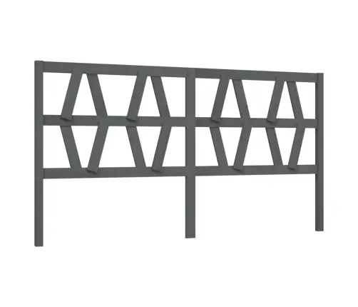 Gultas Galvgalis, Pelēks, 206X4X100 Cm, Priedes Masīvkoks Vidaxl