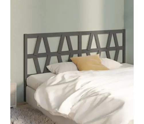 Gultas Galvgalis, Pelēks, 206X4X100 Cm, Priedes Masīvkoks Vidaxl