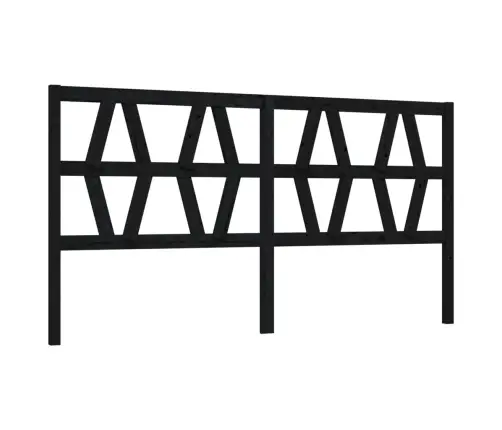 Gultas Galvgalis, Melns, 206X4X100 Cm, Priedes Masīvkoks Vidaxl