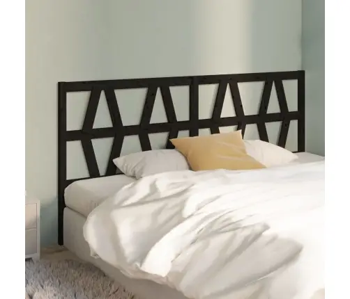 Gultas Galvgalis, Melns, 206X4X100 Cm, Priedes Masīvkoks Vidaxl