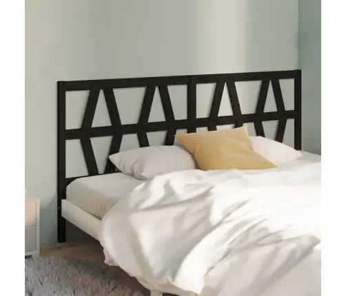 Gultas Galvgalis, Melns, 206X4X100 Cm, Priedes Masīvkoks Vidaxl