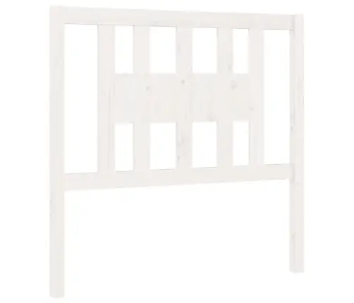 Voodipeats, Valge, 96 X 4 X 100 cm Männipuit