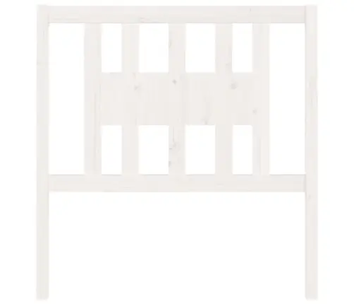 Voodipeats, Valge, 96 X 4 X 100 cm Männipuit