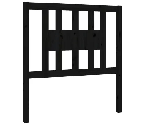 Galvgalis, Melns, 96X4X100 Cm, Priedes Masīvkoks Vidaxl