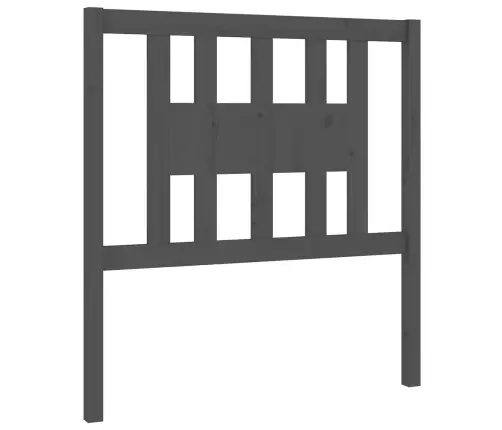 Galvgalis, Pelēks, 106X4X100 Cm, Priedes Masīvkoks Vidaxl