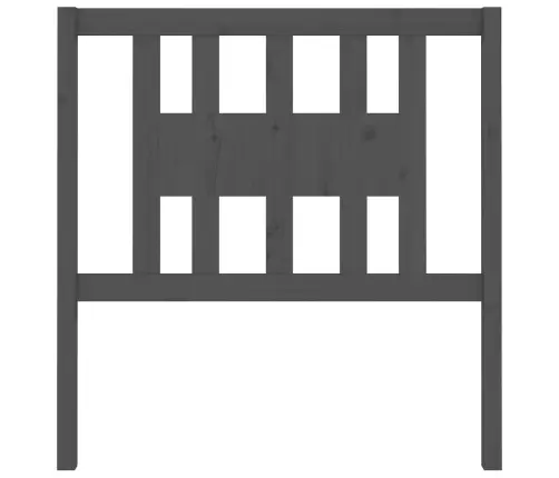 Galvgalis, Pelēks, 106X4X100 Cm, Priedes Masīvkoks Vidaxl