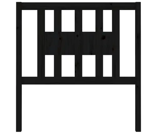 Galvgalis, Melns, 106X4X100 Cm, Priedes Masīvkoks Vidaxl