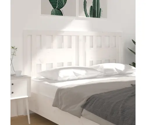 Galvgalis, Balts, 126X4X100 Cm, Priedes Masīvkoks Vidaxl