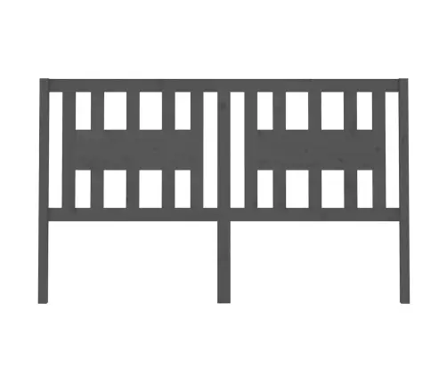 Galvūgalis, Pilkas, 126X4X100cm Pušies Medienos Masyvas