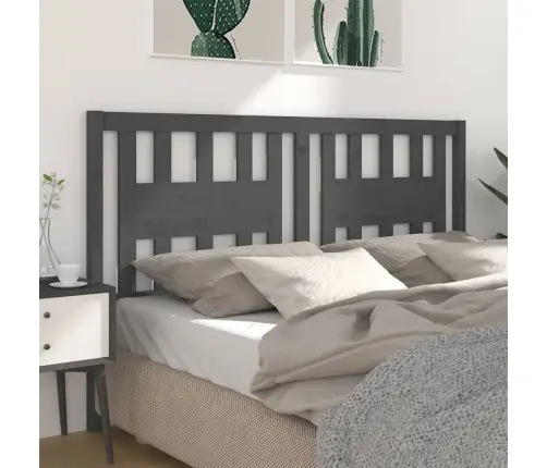 Galvūgalis, Pilkas, 126X4X100cm Pušies Medienos Masyvas