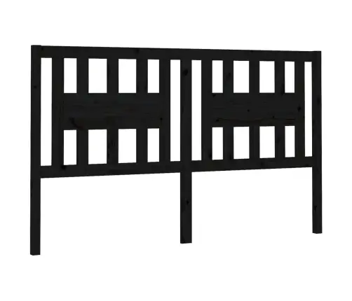 Galvgalis, Melns, 126X4X100 Cm, Priedes Masīvkoks Vidaxl