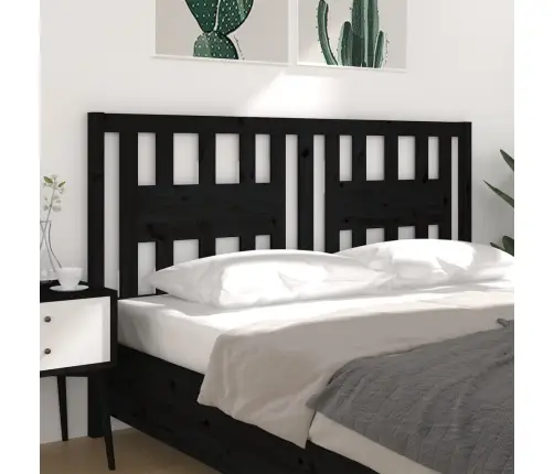 Galvgalis, Melns, 126X4X100 Cm, Priedes Masīvkoks Vidaxl